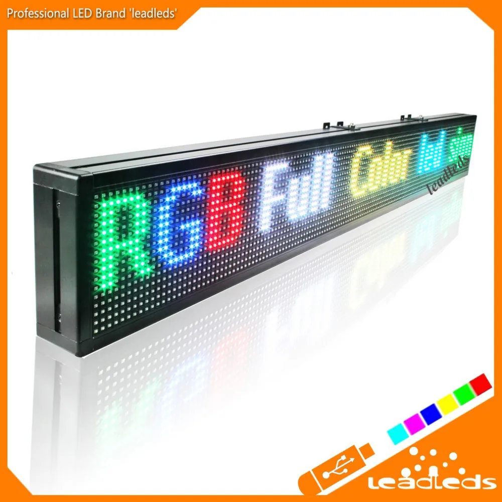 40 дюймов WI-FI полный Цвет 7 Цвет RGB SMD LED признаки удаленного витрины Доски для записей, открытым знак программируемый прокрутки Дисплей экран