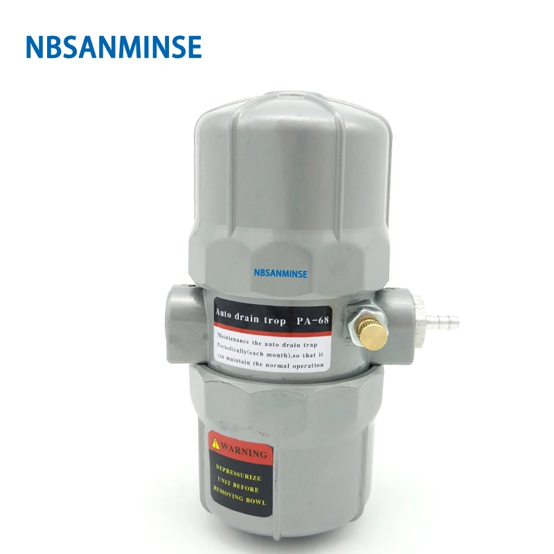 

1.6 MPa Brass Air Gas Compressor Valve Automatic Compressed Alloy G1/2" SRPS-15 Aluminum Electric Drain Valve Sanmin