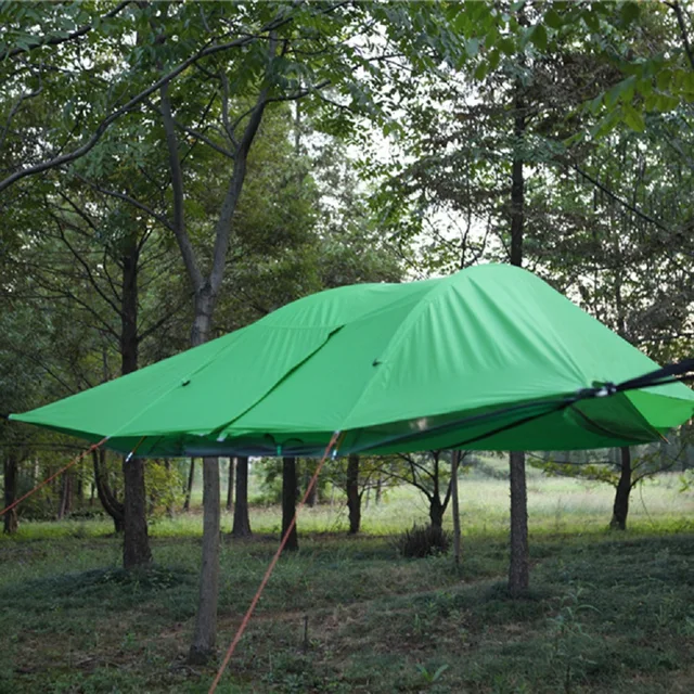 Double Layer Hanging Tree Tent Triangle Suspension Tent Hanging Double Layer Hanging Tree Tent Triangle Suspension Tent Hanging Hammock Camping Hiking Canopy for 2 Persons - Double Layer Hanging Tree Tent Triangle Suspension Tent Hanging