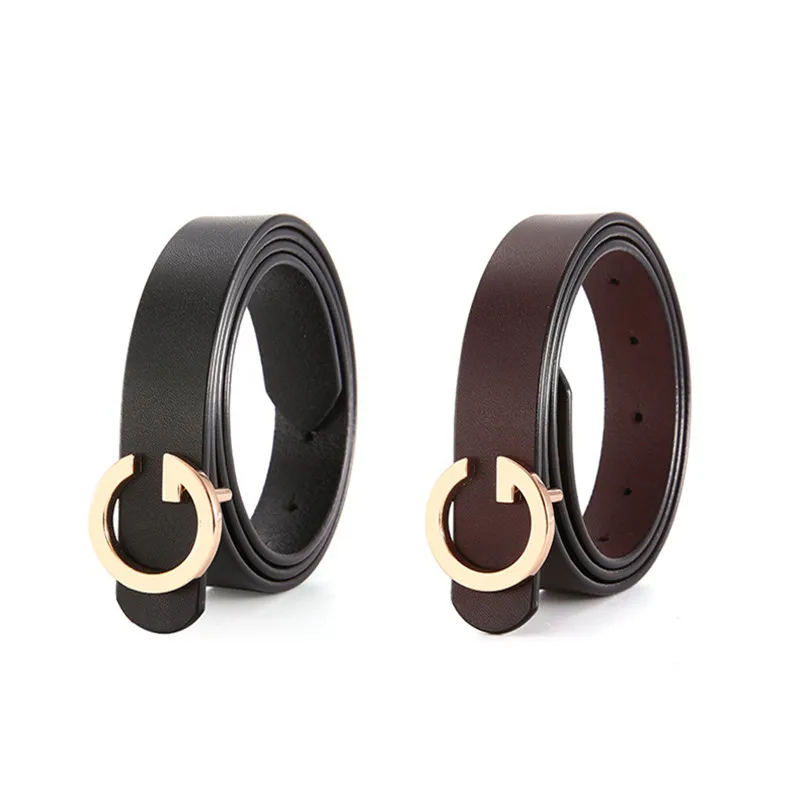 

Women Pants Dress Strap Ladies Genuine Leather Belts with Alloy Retro Buckle Female Cowskin Belt Designer Women's Jeans Belt