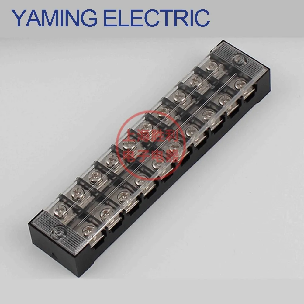 

P138 TB-2510 1 piece Dual Row Barrier Screw Terminal Block Wire Connector 600V 25A 10 position Electric Pure Copper