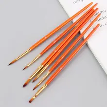 10 шт. художественная кисть Набор нейлоновых волос акварель акрил, масло принадлежности для рисования