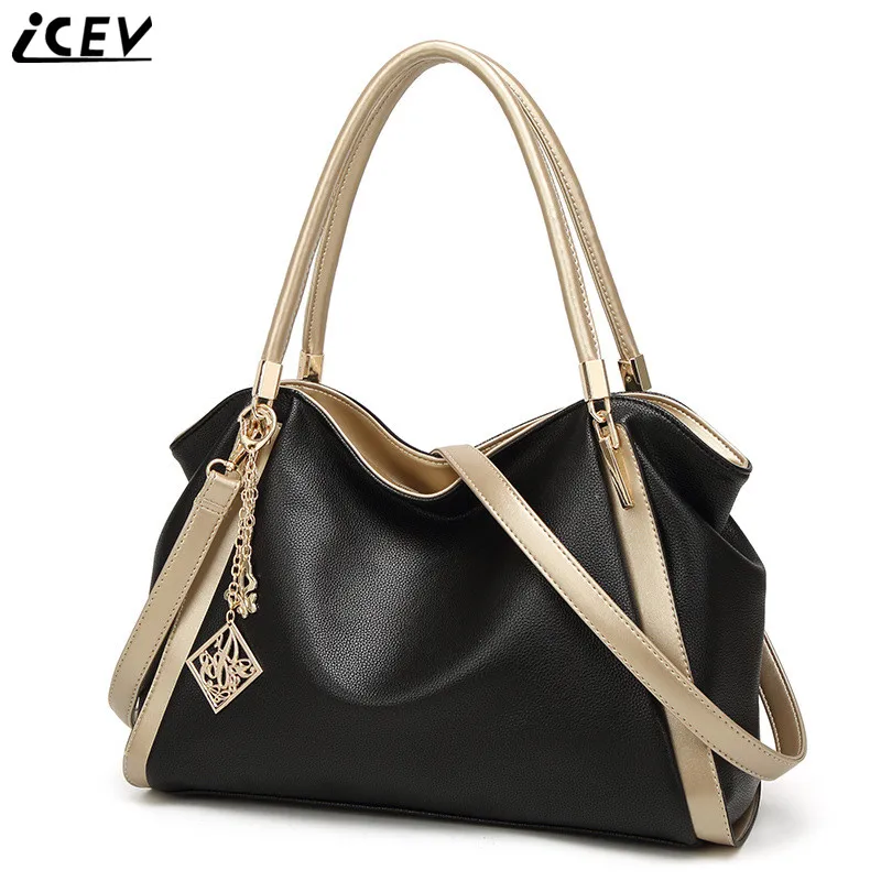 

ICEV Brand 2018 Designer Handbags High Quality Women Leather Handbag Large Shoulder Big Casual Tote Bag Set Bolsas Kabelky Sac
