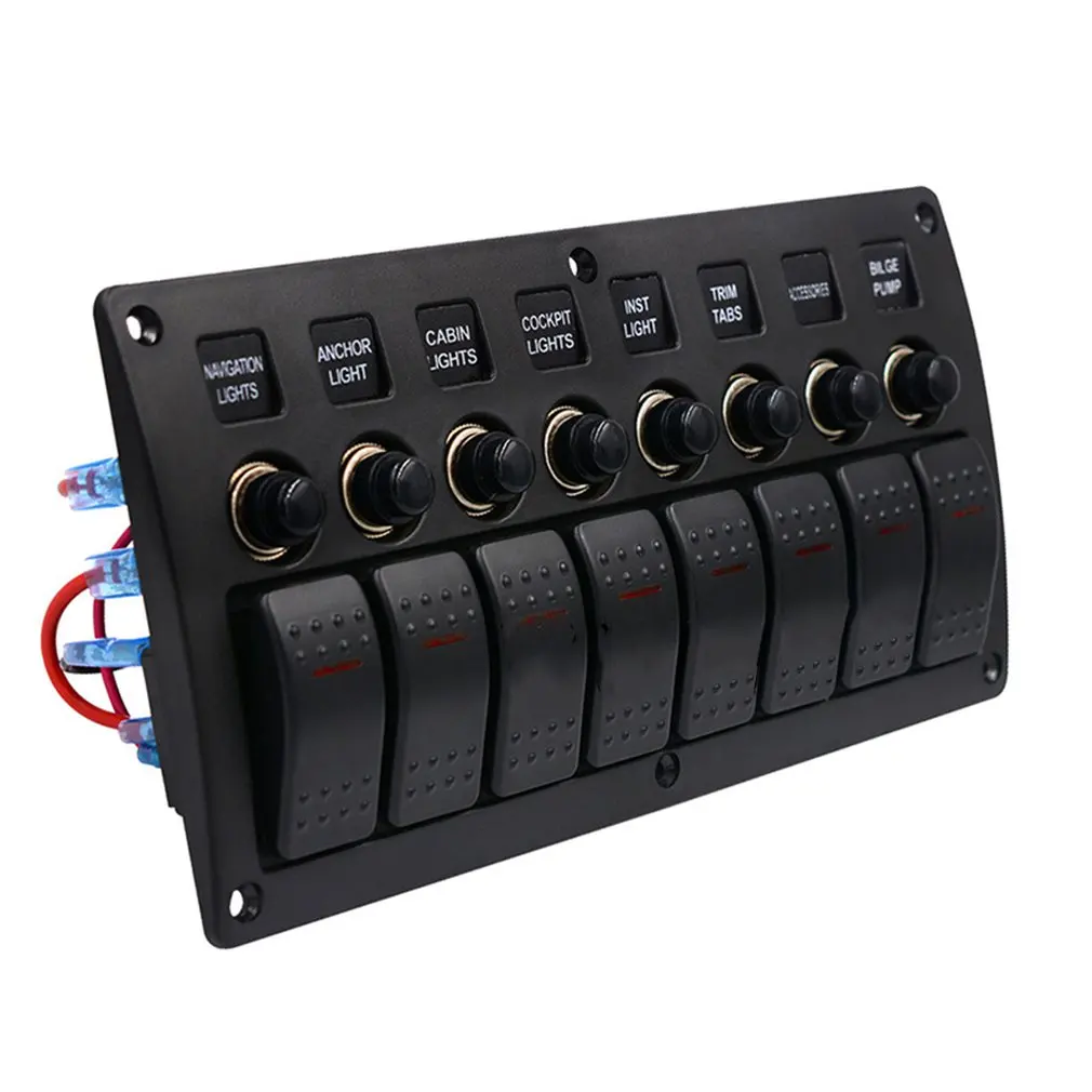 

CS-529A1Waterproof Car Auto Boat Marine LED Rocker Switch Panel Circuit Breakers ABS anti-flame