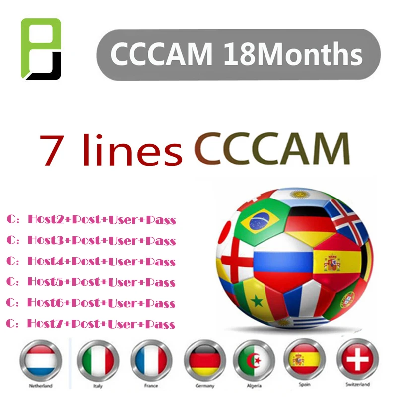 Лучшее качество Европа Cccam cline на 1 год Португалия Испания Германия Польша ресивер