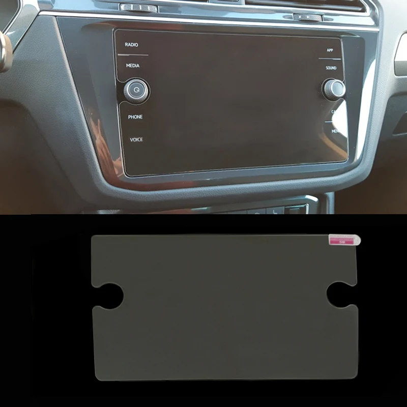 8 inch car screen protector GPS navigation LCD tempered film sticker