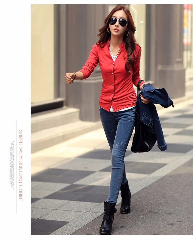 2016 Spring Autumn Women Blouse Fashion Solid Kimono Cardigan Long Sleeve Tops Winter Basic Blusas Coat Jacket Plus Size A549 b