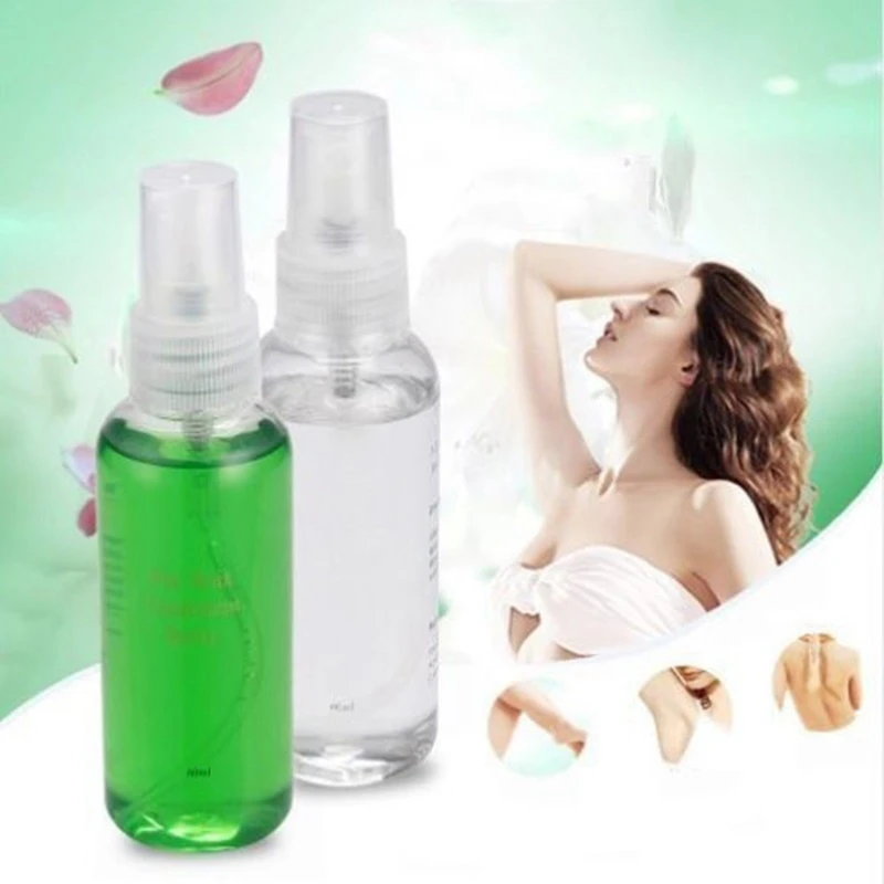 Hot Smooth Body Hair Removal Spray Pre & After Wax Treatment Spray Liquid Hair Removal Waxing Sprayer