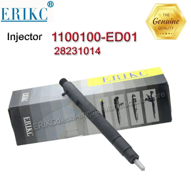 

ERIKC Euro 5 Diesel Fuel Injector Nozzle 28231014 Common Rail Injection 1100100-ED01 Injector 1100100ED01 for SSANG YONG ACTYON