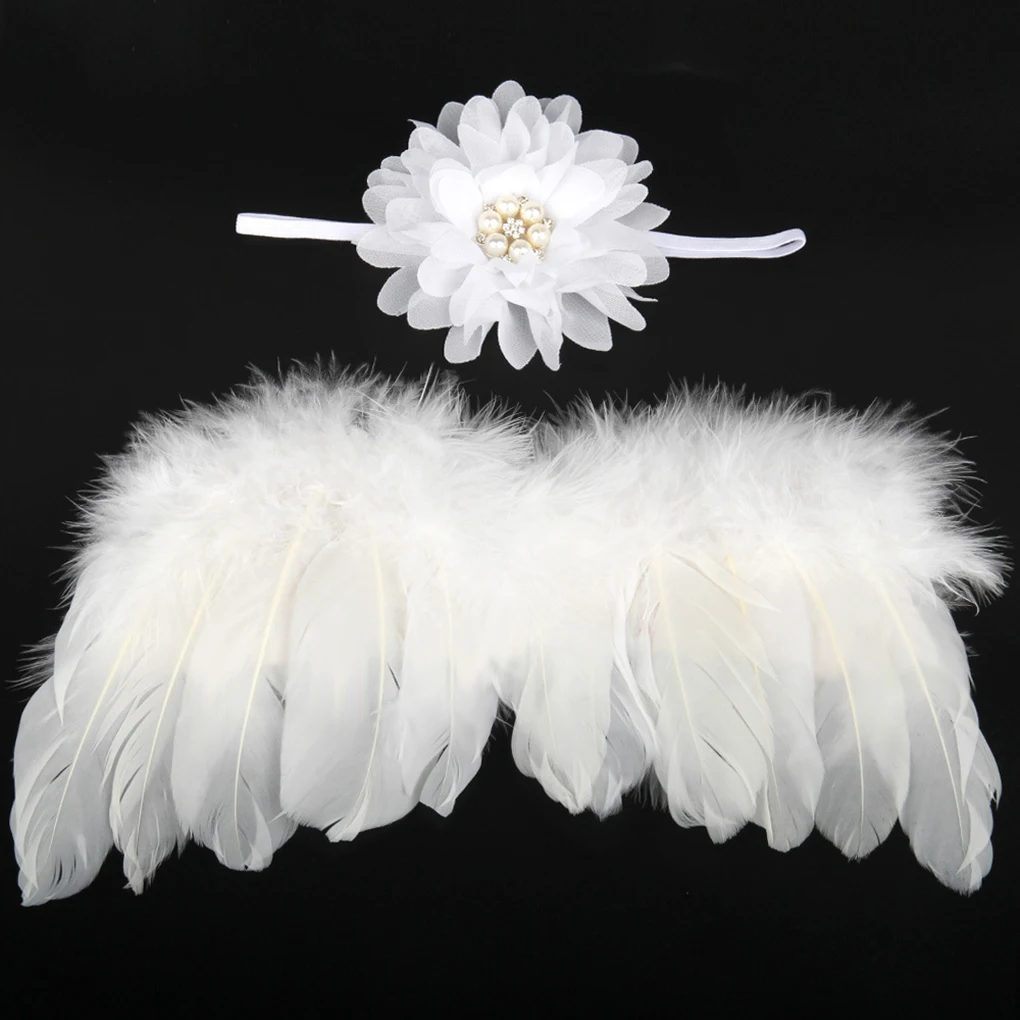 Newborn Photography Accessories Angel Wing Baby Photo Props Handmade Costumes For Infants Fotografia Crochet Costumes For Baby