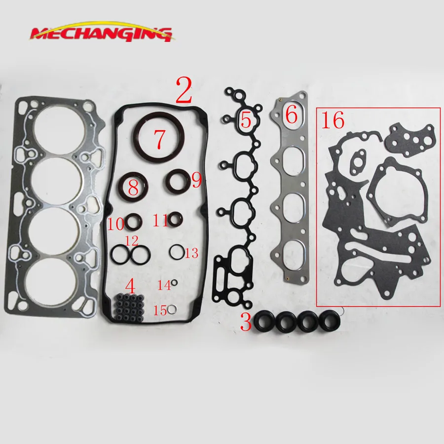 

FOR MITSUBISHI ECLIPSE and GALANT 16v 2.4L 4G64 Cylinder head gasket kit Full Set Engine Gasket MD978906 50218400