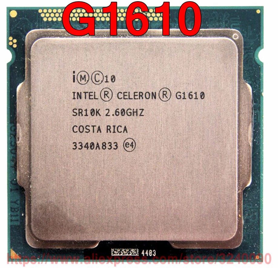 Оригинальный процессор Intel CPU CELERON G1610 SR10K 2 60 ГГц Мб двухъядерный разъем 1155