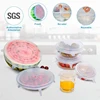 6 Pcs Silicone Stretch Lids Reusable Airtight Food Wrap Covers Keeping Fresh Seal Bowl Stretchy Wrap Cover Kitchen Cookware ► Photo 3/6