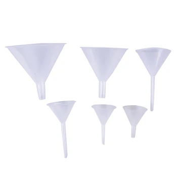 

Peerless Mini and clear White Laboratory using transfer perfume Plastic Filter Funnel1/2" 60ml Mouth Dia