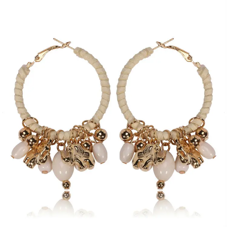 Классические длинные серьги подвески в виде животных 4 цвета|earring tree|earrings pandapendant