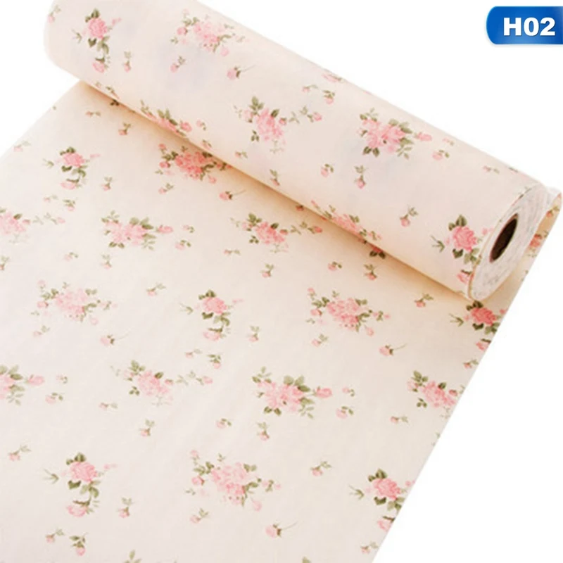 Waterproof Drawer Paper Plastic Printed Wallpaper Colorful Mat Wardrobe Kitchen Cabinet Pad For All Purpose Multi Colors