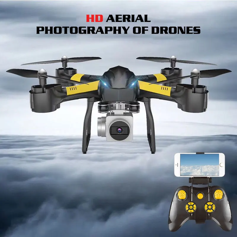 

2 Mp HD Camera Drone fly 18 min Wifi FPV 480P/720P/1080P Stable Gimbal Fixed Height Voice Operation One-touch Landing Quadcopter