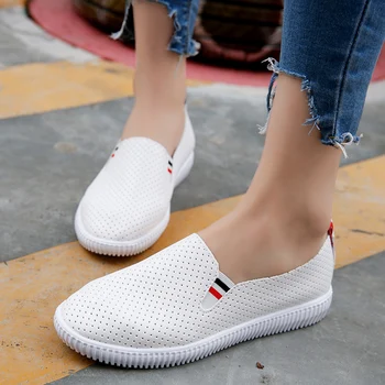 

New Summer Women Casual Flat Shoes Slip On Flats Handmade Shoes Loafers Mocassin Flat Women's Shoes