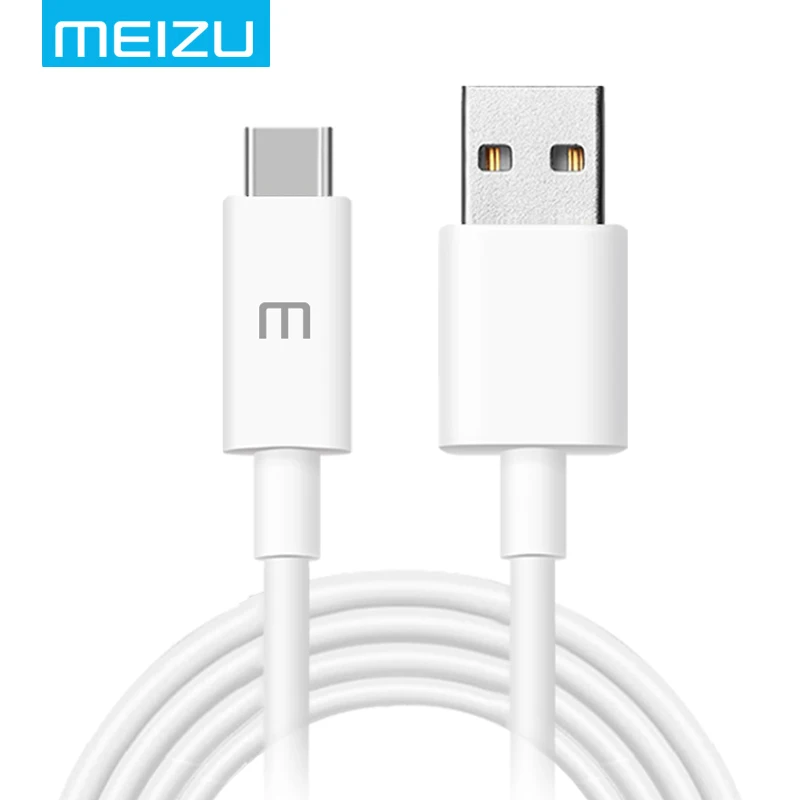 

MEIZU Original USB Type C Cable 3A Fast Charger 100CM Data Line For Meizu MX6 Pro 5 6 6S 7 Plus 15 16 M15 M3X Package