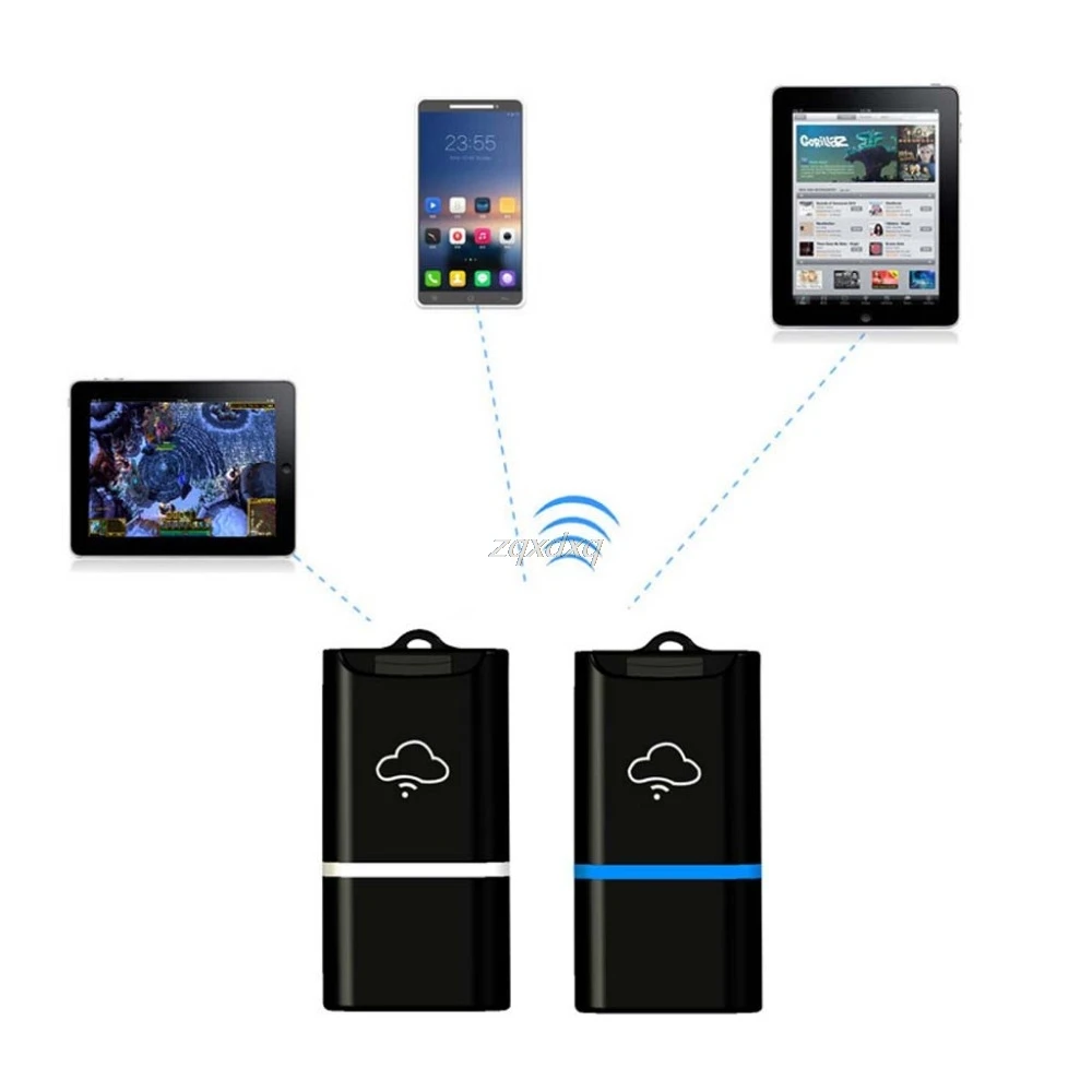 USB беспроводной Wi-Fi флэш-накопитель драйвер TF Micro SD кард-ридер для iPhone iPad iOS Windows Android смартфон ПК