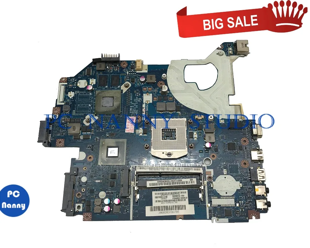 

PCNANNY MBBYL02001 for Acer aspire 5750 5750G Laptop motherboard P5WE0 LA-6901P HM65 DDR3 GT610M notebook mainboard tested