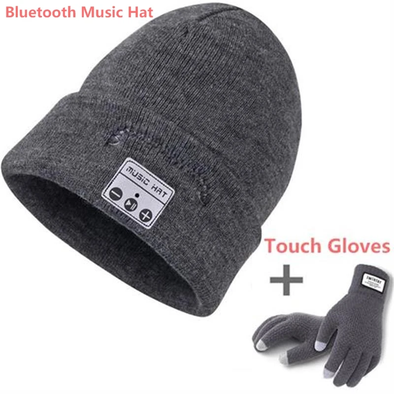 

Bluetooth Beanie Music Hat with Speaker Wileless Bluetooth Headphone Headset Earphone Smart Hat+Smart phoneTouch Screen Gloves