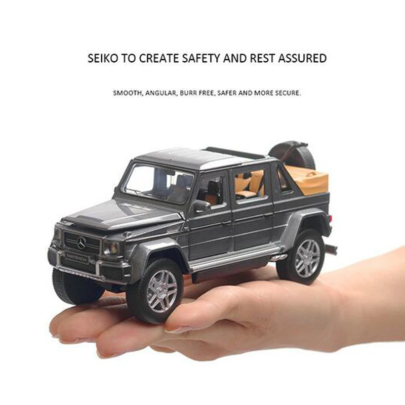 

1:32 Alloy Mercedes G650 Pull Back Toy Car Model With Sound Light Toy Vehicles Toys for Children Gift Decorations Boy Gift