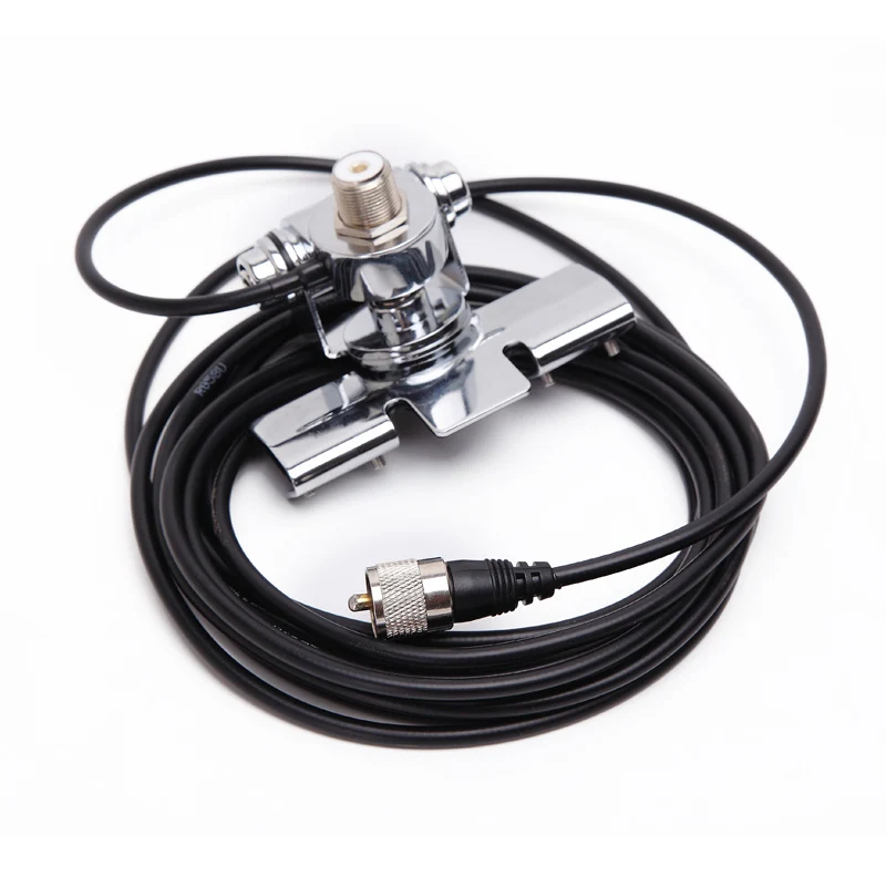 

Antenna Mount RB-400 clip + 5M Clip Mount Cable PL259 SO239 Connector for Walkie Talkie Mobile Car Radio