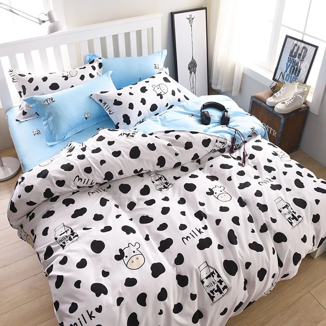 Solstice Home Textile Cartoon niedźwiedź polarny pościel zestawy dla dzieci Beddingset Bed pościel kołdra okładka łóżka Poszewka na poduszkę/Bed Sets -