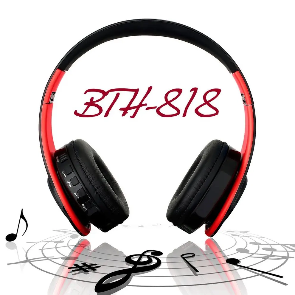 

5pcs Foldable Wireless Bluetooth Headset Stereo Headphones with Mic Sport Noise-Cancellation Headband Earphone MP3 Player