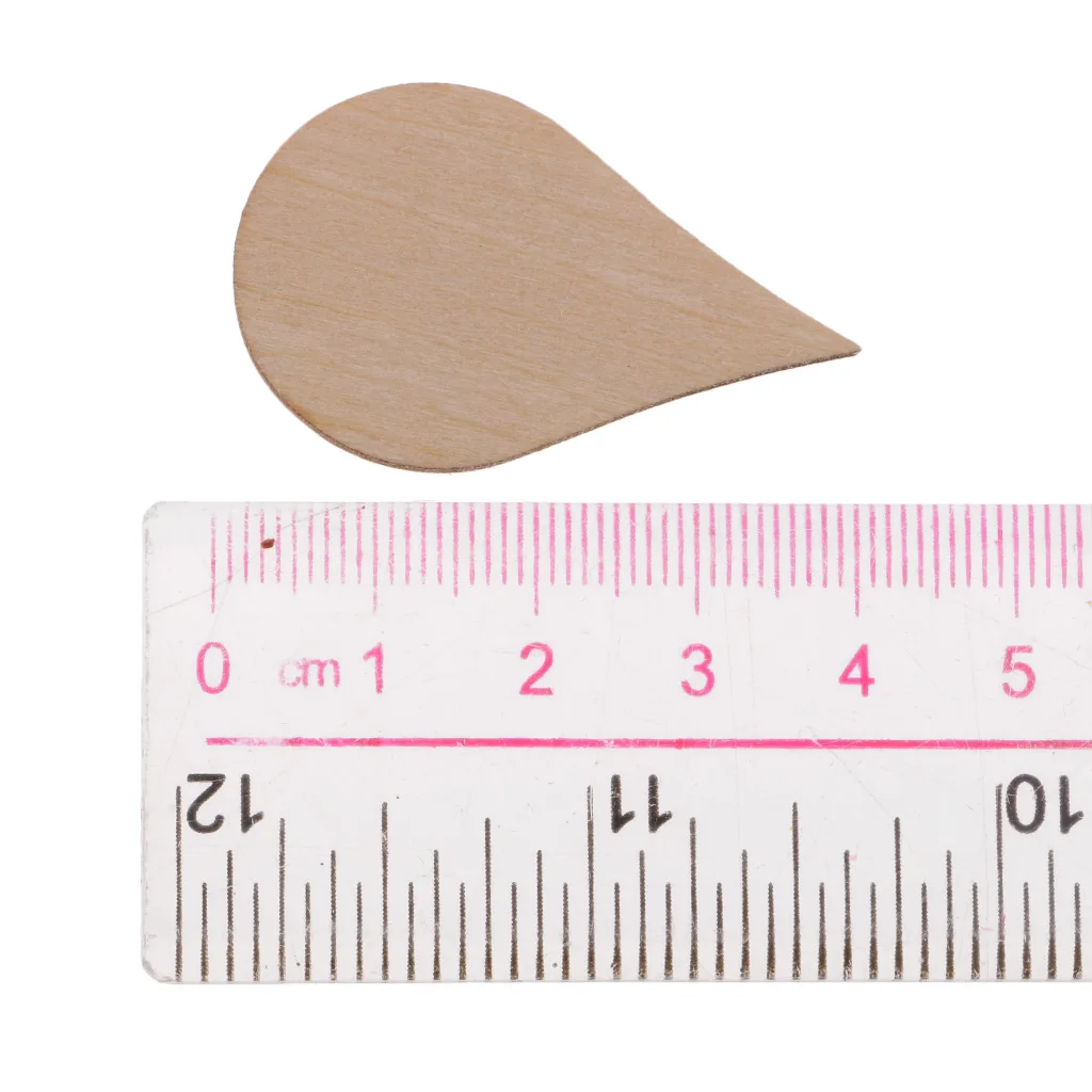 Wooden MDF Drop Shapes Craft Blank Wood Embellishment for Scrapbooking Wedding Party Baby Feet Christmas Decorations DIY