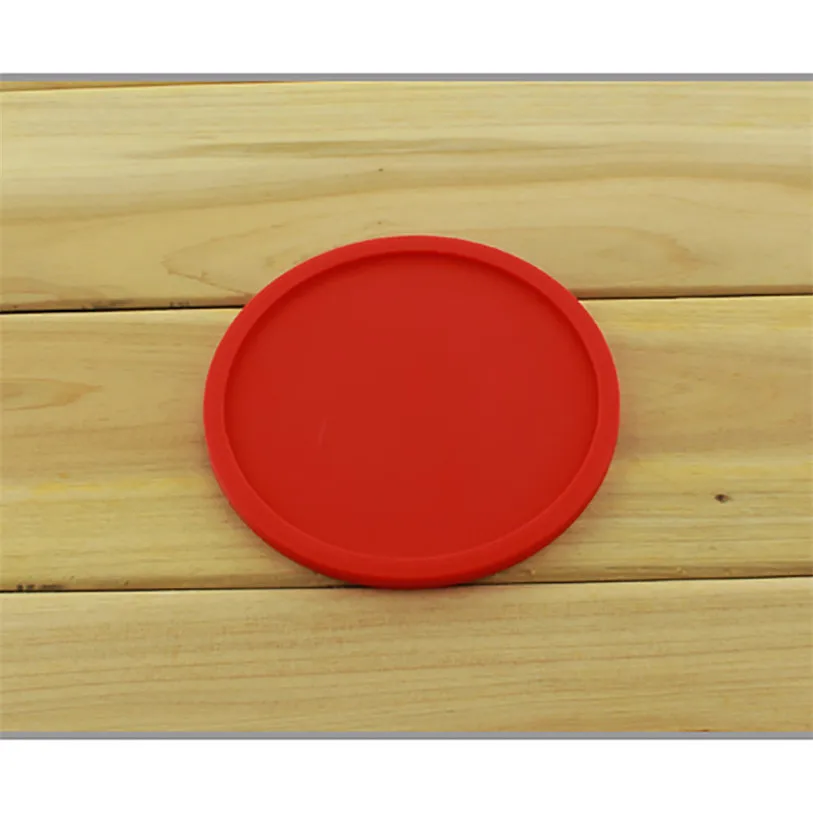 1PCS Silicone Dining Table Placemats Clastic Coasters Anti-skid Ceramic Mug Coaster Round Solid Color Coffee Coasters Cup noFB6 (12)