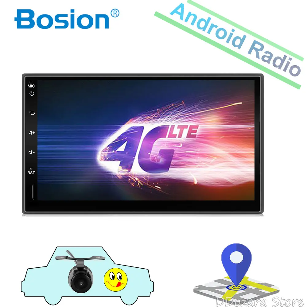 

2G RAM 16G ROM autoradio 2 din Android 7.1 Bluetooth Steering Wheel Control USB/SD support OBD2 DAB+ DVR 3G/4G Subwoofer