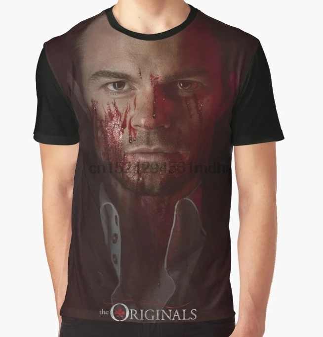 

All Over Print T-Shirt Men Funy tshirt Elijah Mikaelson The Originals Character Poster Graphic Tops Tee women t shirt