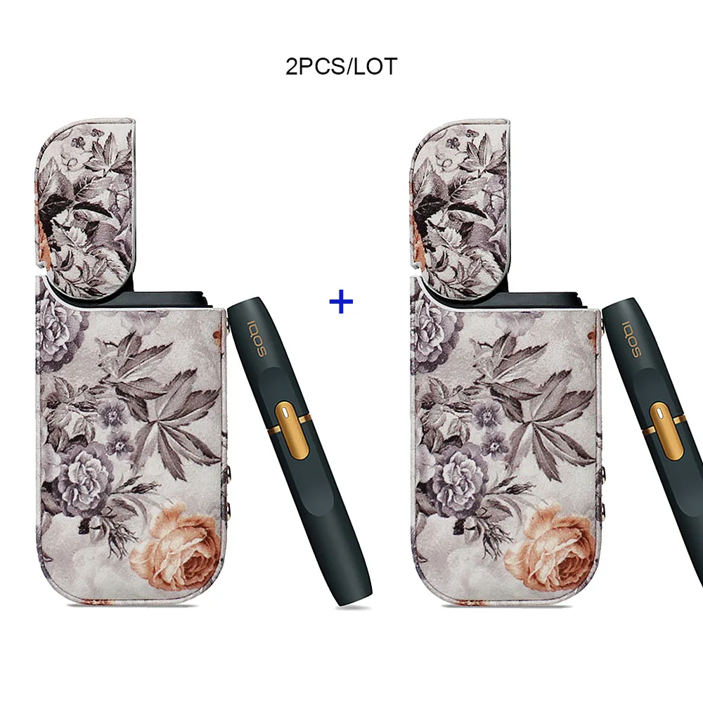 JINXINGCHENG 2 шт./партия чехол для IQOS 2,4 Plus сумка для IQOS из искусственной кожи чехол защитный держатель Крышка - Цвет: 08AA