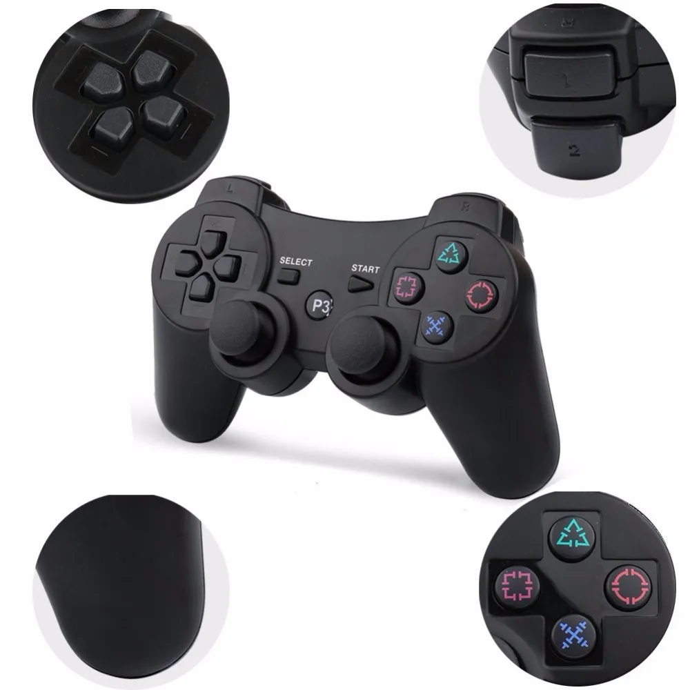 2 шт 2,4G беспроводной Bluetooth игровой контроллер для p3 PS3 контроллер Джойстик игровой контроллер пульт дистанционного управления беспроводной геймпад