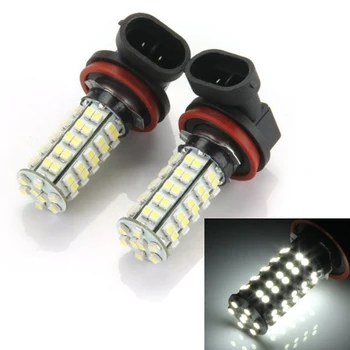 

TOYL 2 * Bombilla Lmfor H8 12V DC 68 LED 3528 SMD 5000K Luz Blanco for Coche