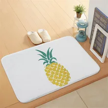 Коврик для двери, серия ананаса, гостиная, кровать, мультяшный коврик, кухня, ванная комната, нескользящий коврик, мягкий экологический коврик