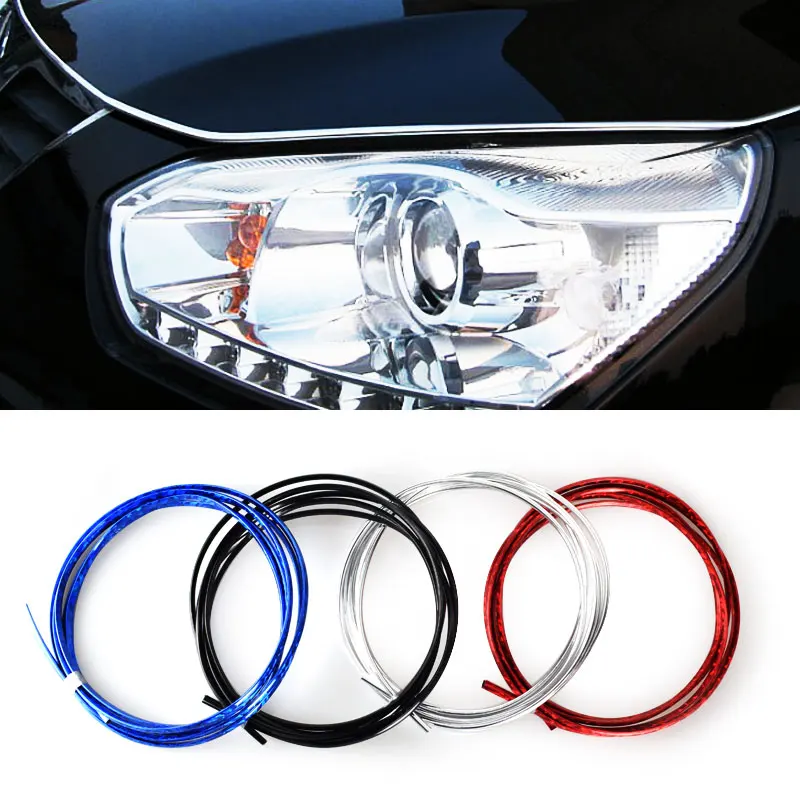 

2M Car-Styling Auto DIY U Style Car Interior Decoration Strip Grille Chrome Air Conditioning Outlet Blade Car Styling Tuyeres