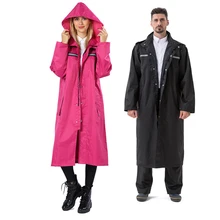 Мужской водонепроницаемый комбинезон, водонепроницаемая одежда, большой размер, светоотражающий цельный плащ с капюшоном и длинными рукавами, 4 цвета