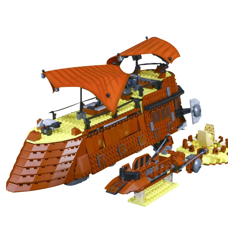 

781P Jabb's Sail Barge Legoing Star Plan Wars Figures Lepininglys Building Blocks compatible 6210 Bricks Toys for Children 05090