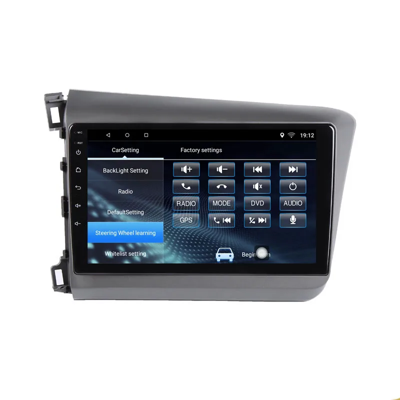 Excellent 9" 2.5D IPS screen 2G RAM 32G ROM Android Car DVD Player GPS For Honda Civic 2012-2015 audio car radio stereo navigation 4