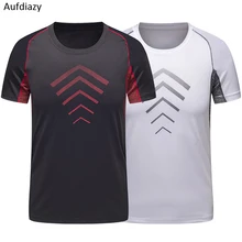 Aufdiazy летняя быстросохнущая походная футболка для мужчин спортивная одежда для фитнеса Кемпинг бег походы альпинизм спортивные футболки JM098