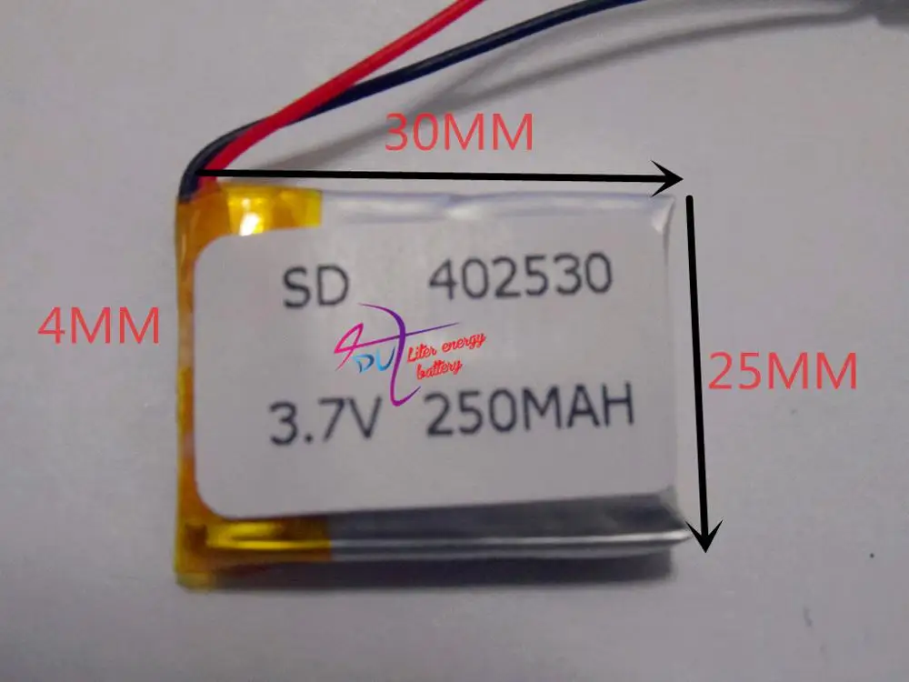 

best battery brand 402530 042530 battery 250mah 3.7V tablet battery MP3 MP4 GPS small toys