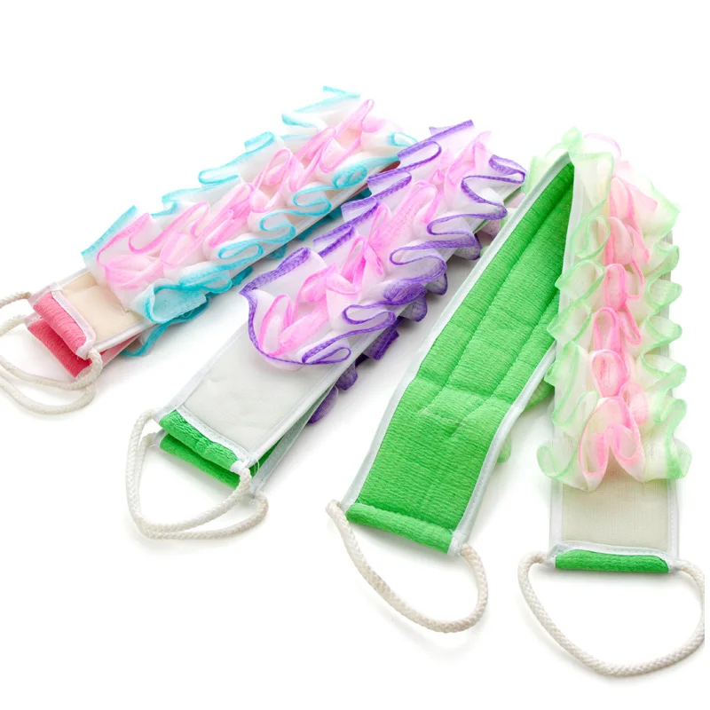 1Pcs Long Rubbing Washcloth Bath Brush For Back Towels Exfoliating