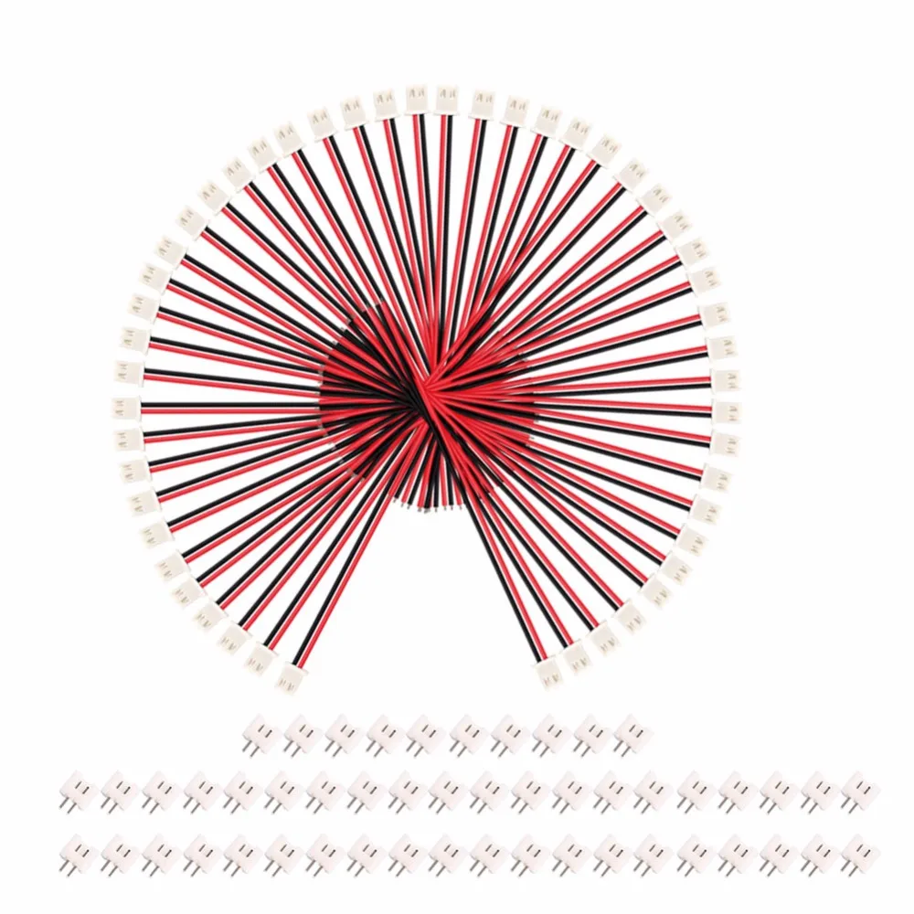 Новинка 20 комплектов 2 провода разъем для аккумулятора JST XH 2,5-2 контактный разъем для подключения аккумулятора женский и мужской с 120 мм проводом#228793