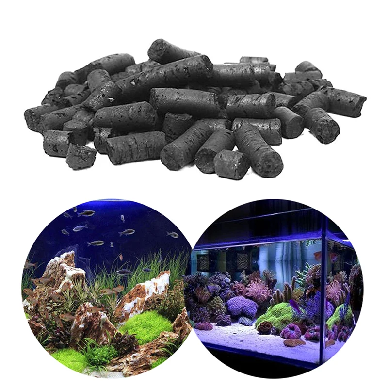 100 г Fish tank активированный уголь фильтр Пруд аквариум дезодорант на запах материал для очистки воды