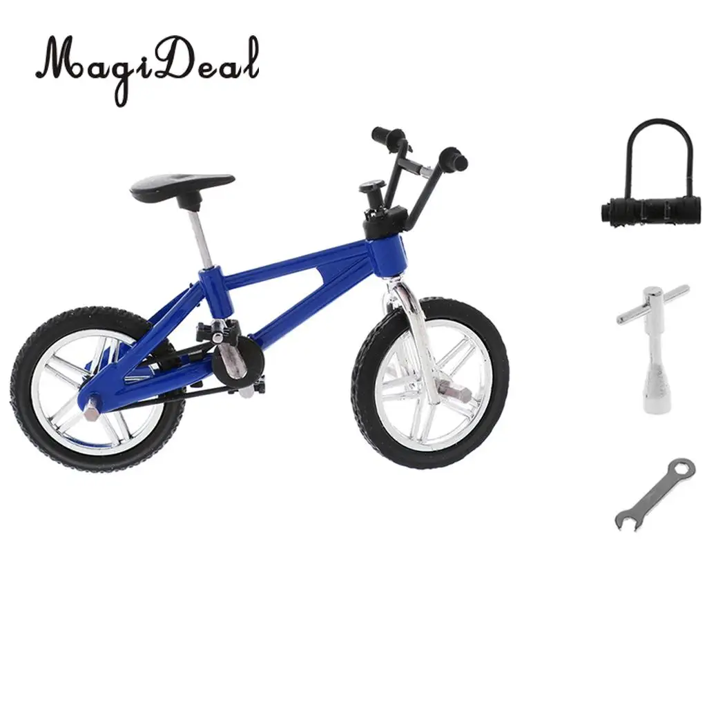 1:24 Scale Alloy Miniature Finger Bike Bicycle Diecast Vehicle Model Desk Gadget Relaxation Toy for Children Kids Boys Xmas Gift