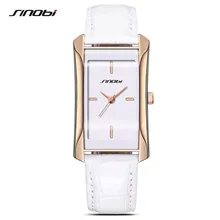 SINOBI Lady Watch Square Quartz Watches Waterproof Ultra-Thin Man Business Leather Wrist Watches For Women Relogio Masculino F36