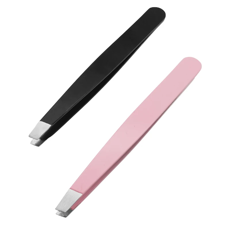 Stainless Steel Eyelash Tweezers Makeup Tool